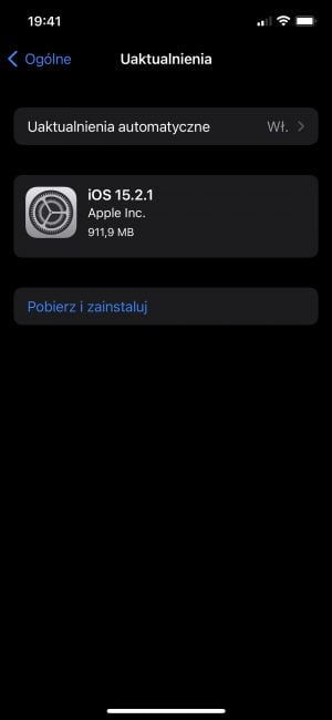 iOS 15.2.1 aktualizacja iPhone
