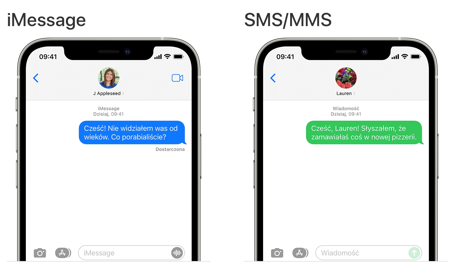 Różnice w iMessage i wiadomościach SMS na sprzętach Apple