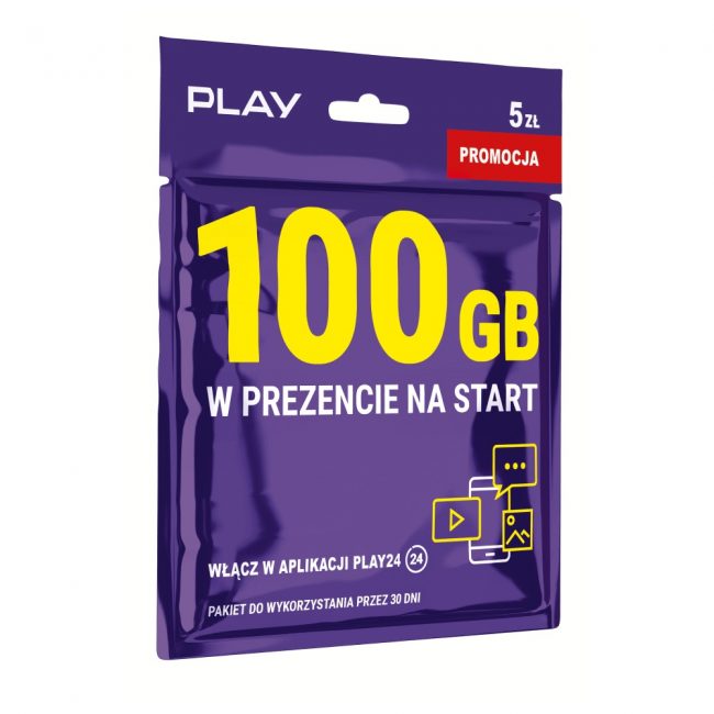 starter Play na kartę 100 GB w prezencie na start