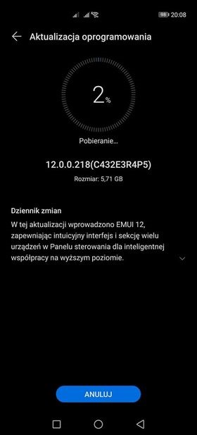 Huawei P40 Pro EMUI 12 aktualizacja Polska