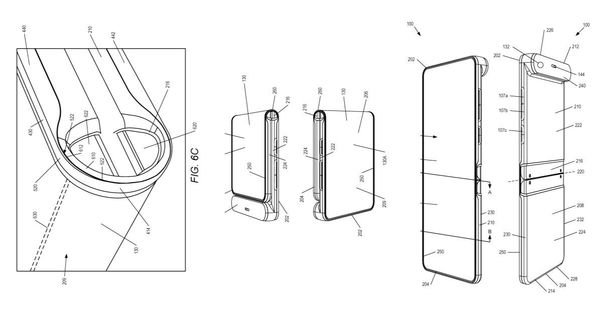 Motorola składany smartfon z klapką i wyświetlaczem ekranem na zewnątrz patent