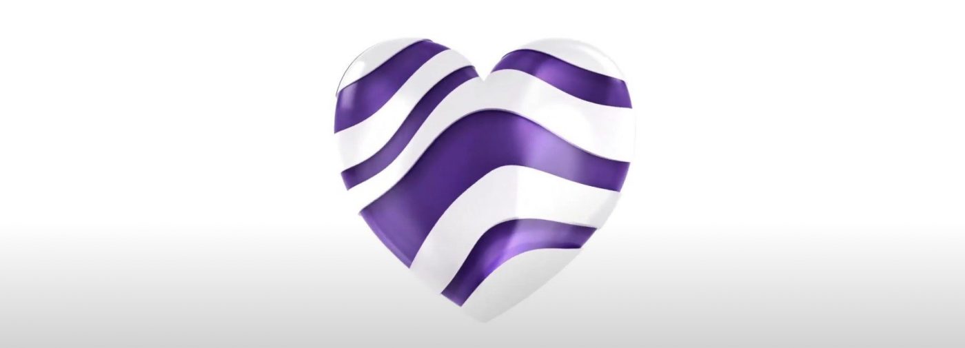 Play zestawy dla dwojga na Walentynki 2022 fioletowe serce purple heart