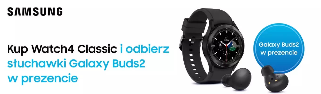 Promocja słuchawki Galaxy Buds 2 za darmo do smartwatcha Galaxy Watch 4 Classic