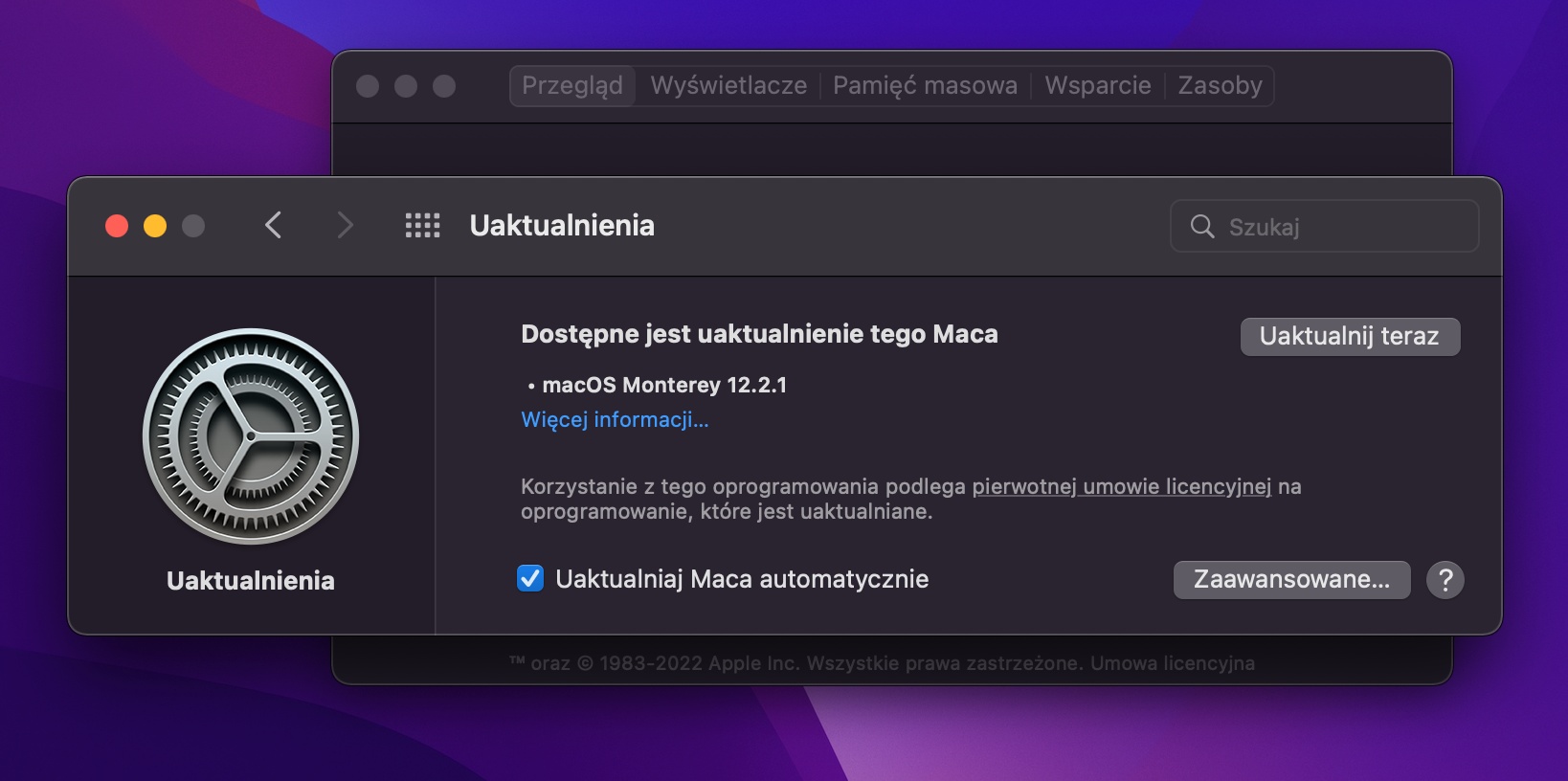 aktualizacja macOS 12.2.1 fot. Tabletowo.pl