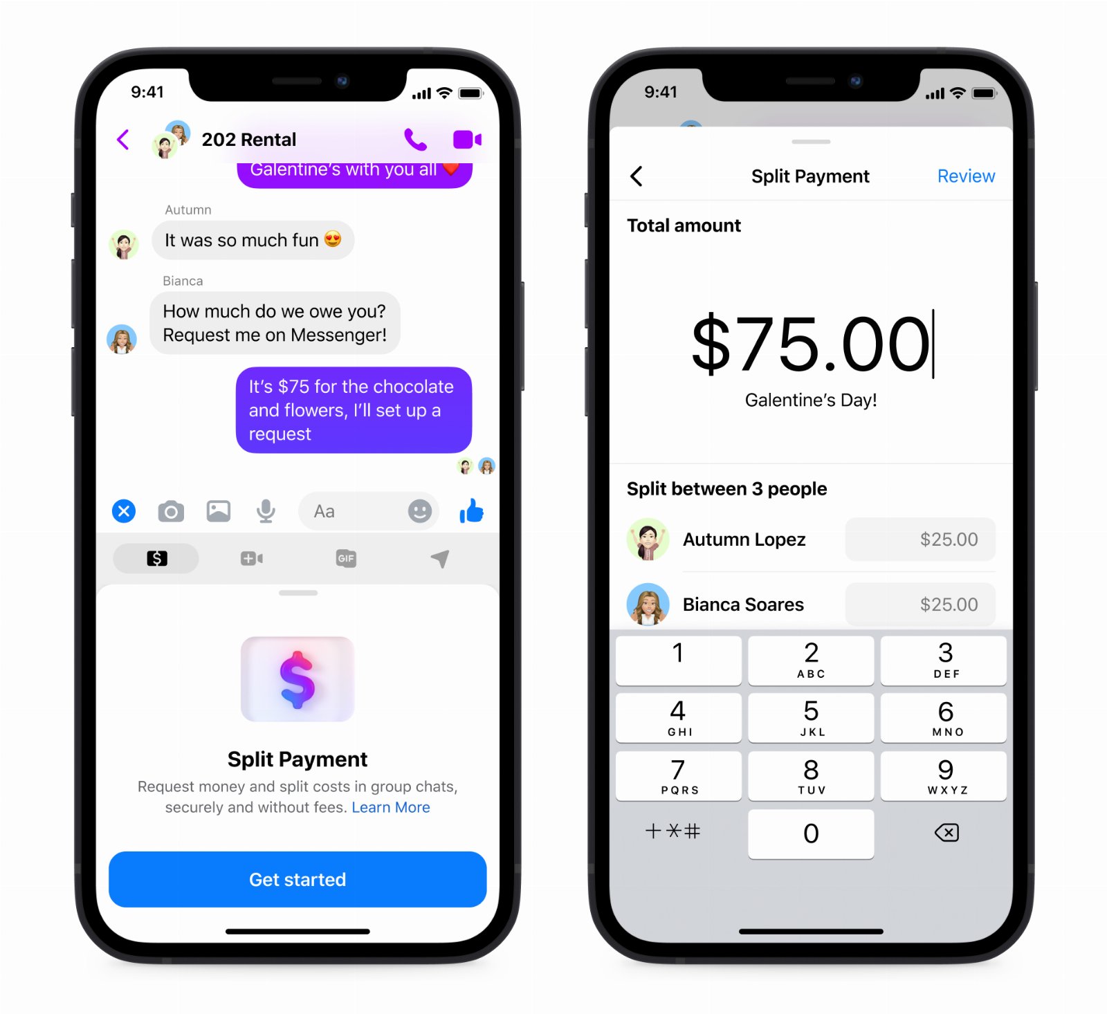 Facebook Messenger zmiany dzielenie płatności
