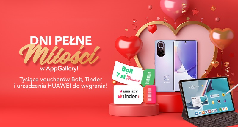 promocja Walentynki 2022 w Huawei AppGallery