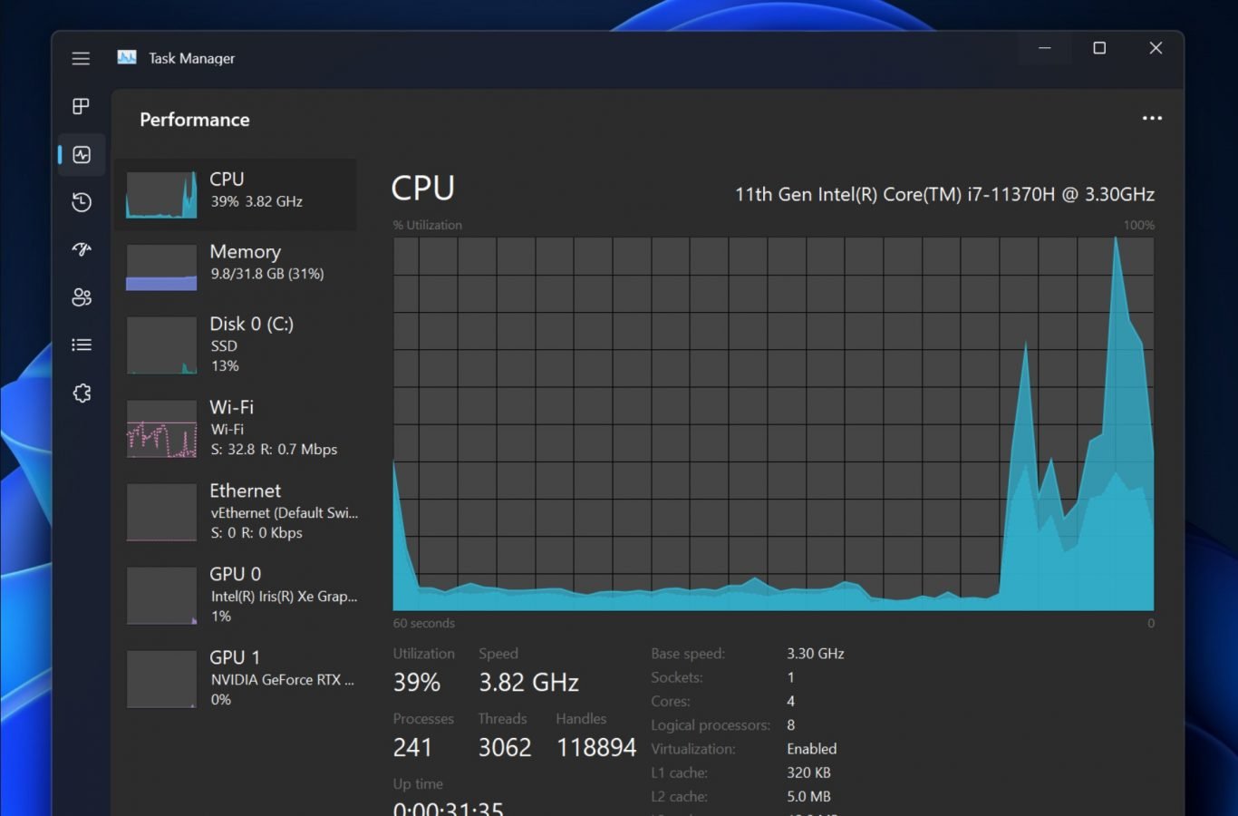 Windows 11 nowy menedżer zadań