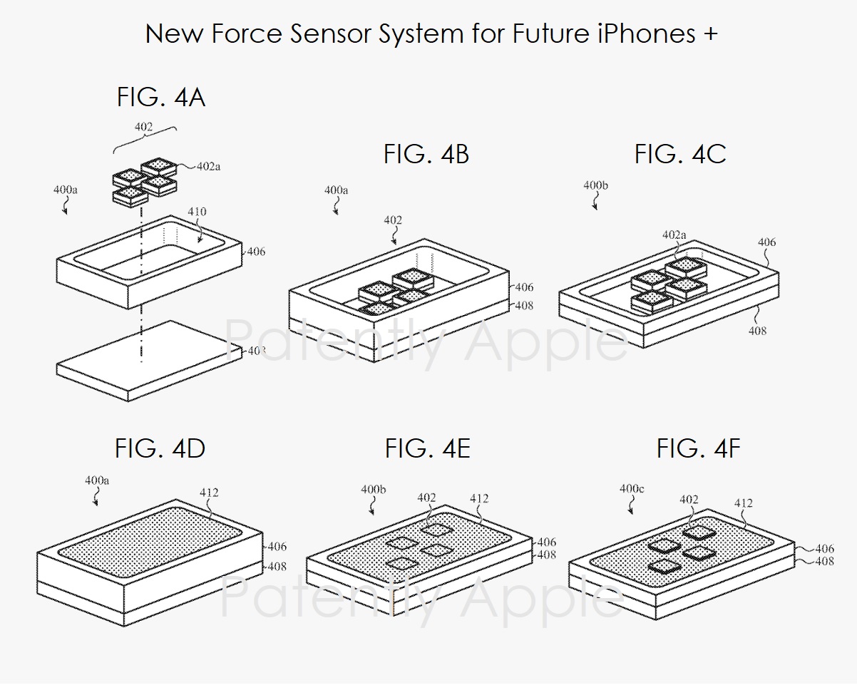 patent 3D Touch wykrywanie siły nacisku w iPhone