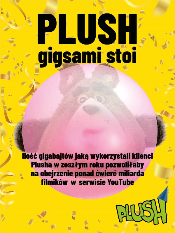 Polkomtel Plush ma ponad milion klientów grafika