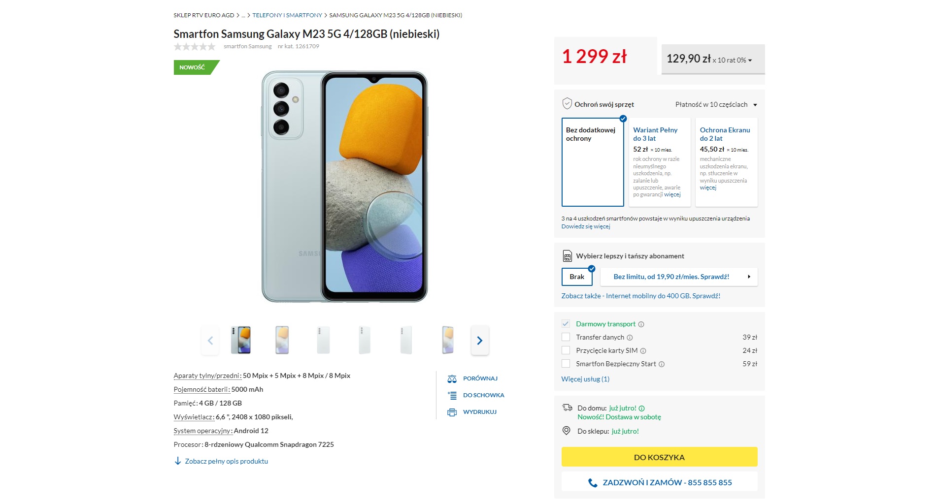 Samsung Galaxy M23 w sklepie RTV Euro AGD za 1299 złotych