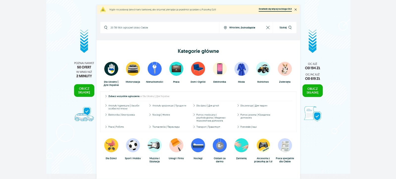 strona główna OLX