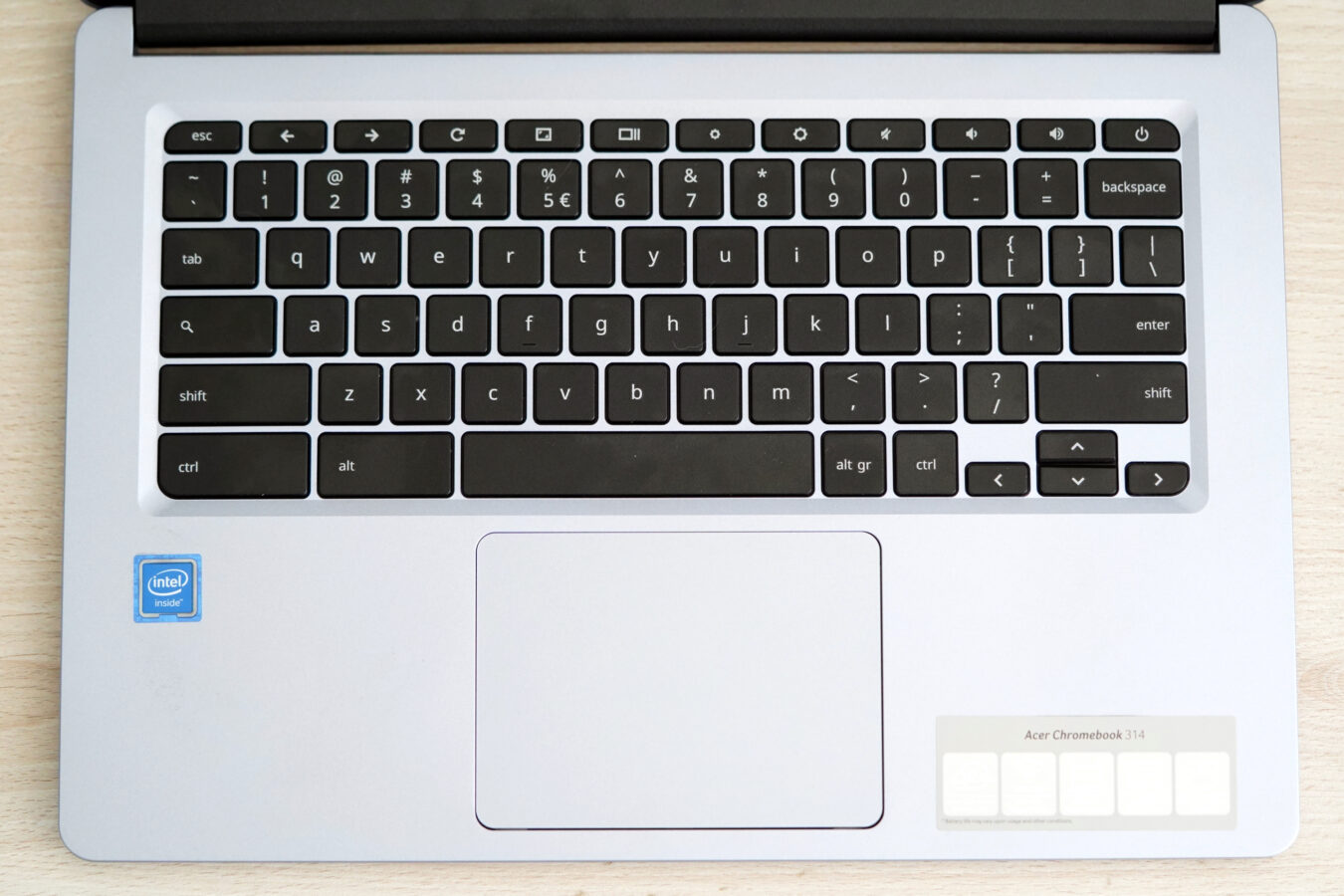 Acer Chromebook 314 - klawiatura