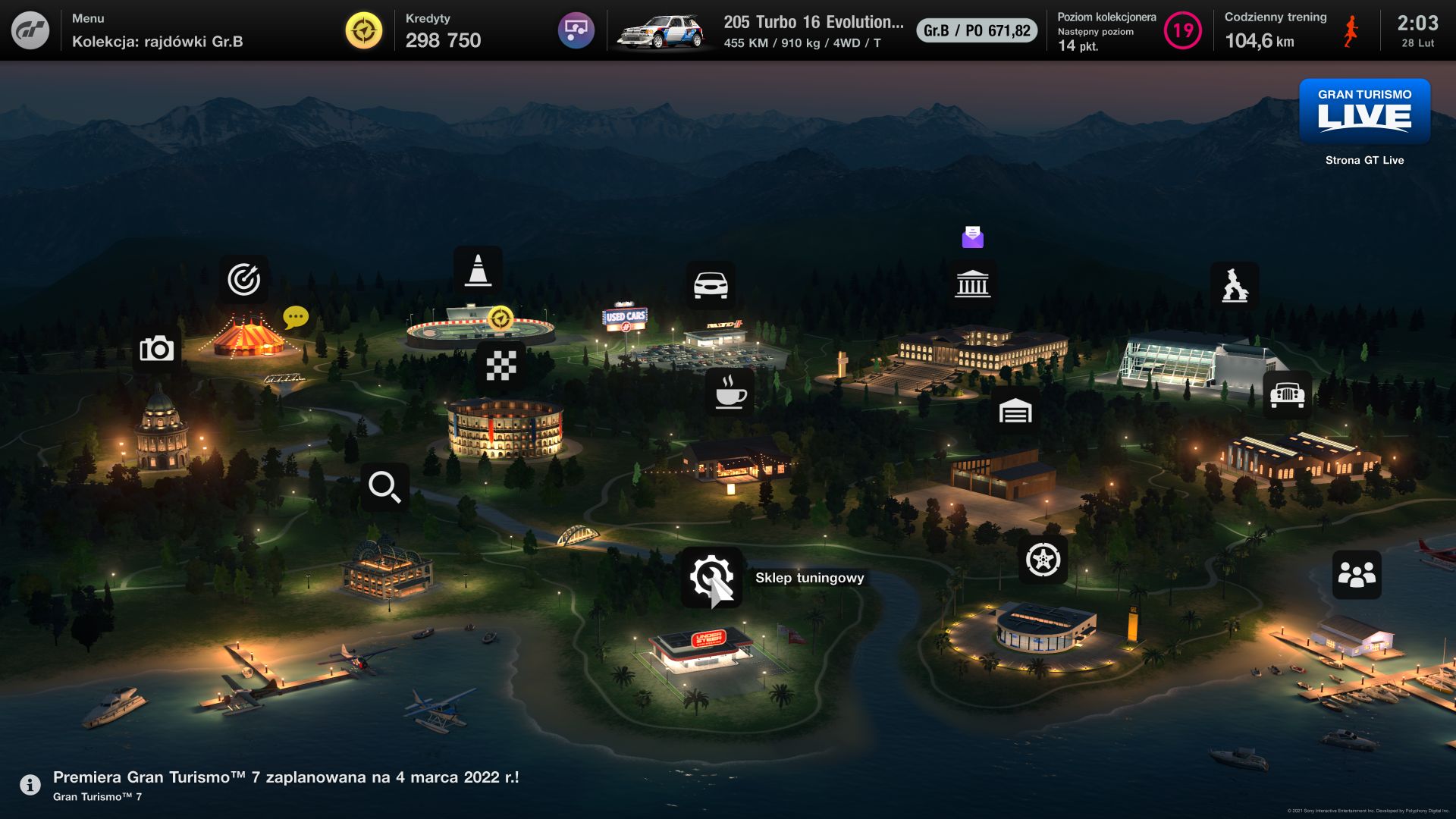 Choć Gran Turismo 7 powraca do konceptu mapy jako menu, nie jest już ona tak zagmatwana jak w przypadku czwartej odsłony
