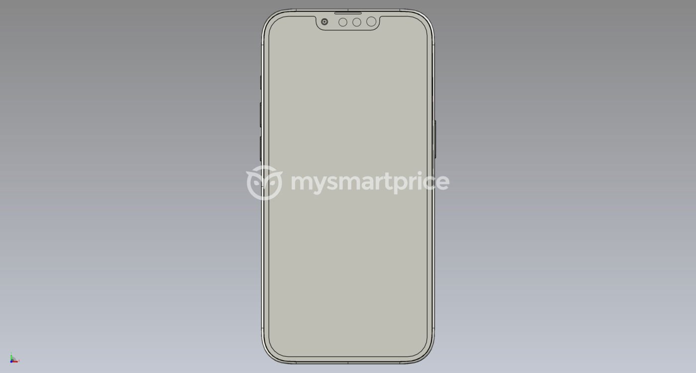 iPhone 14 CAD render