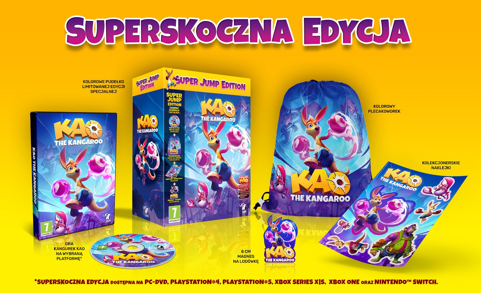 Kangurek KAO - zawartość Superskocznej Edycji gry