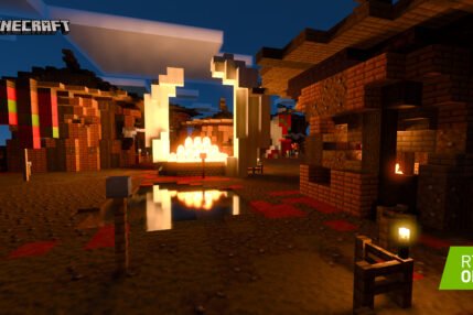 Minecraft - wsparcie dla RTX (źródło: NVIDIA)