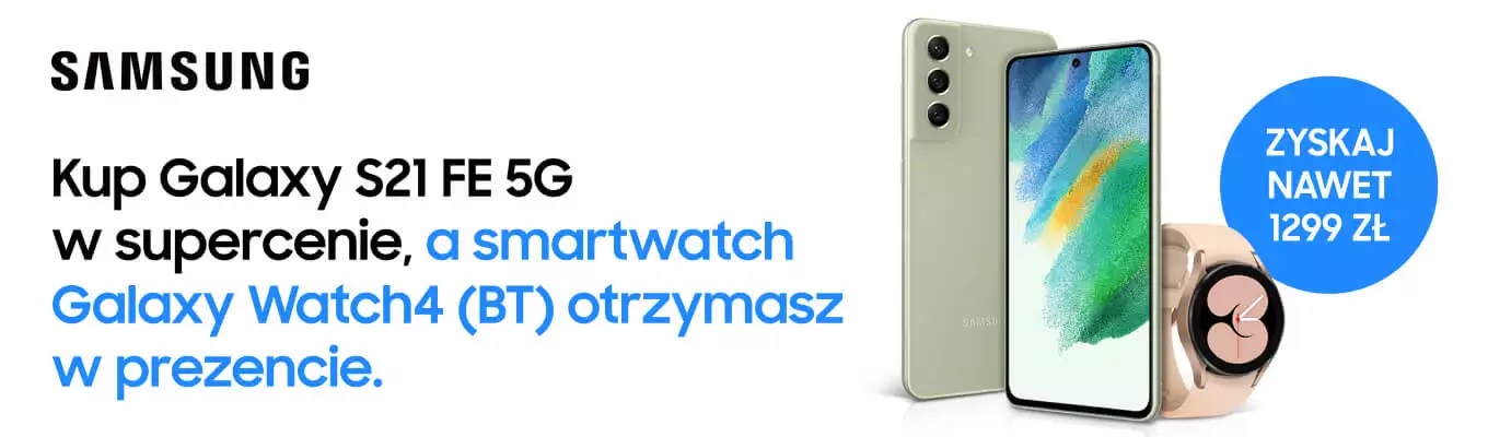 promocja Samsung Galaxy Watch 4 Bluetooth za darmo do Galaxy S21 FE