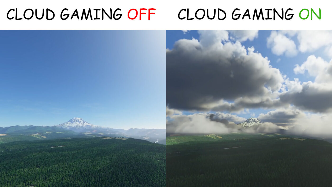 Xbox Cloud Gaming - Microsoft Flight Simulator (źródło: Twitter, @Xbox