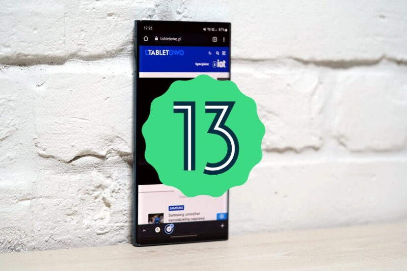 Samsung Galaxy S22 Ultra 5G Android 13 logo