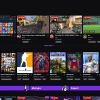 Strona główna Twitch zrzut ekranu