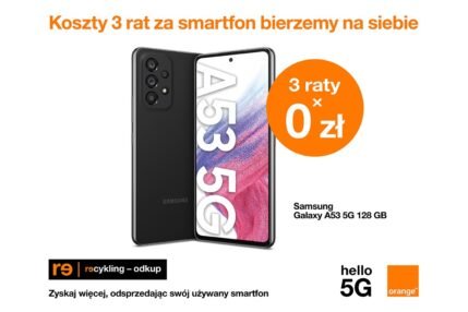 promocja Orange trzy raty za smartfon w prezencie