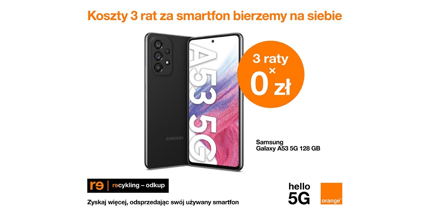 promocja Orange trzy raty za smartfon w prezencie