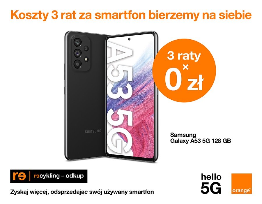 promocja Orange trzy raty za smartfon w prezencie