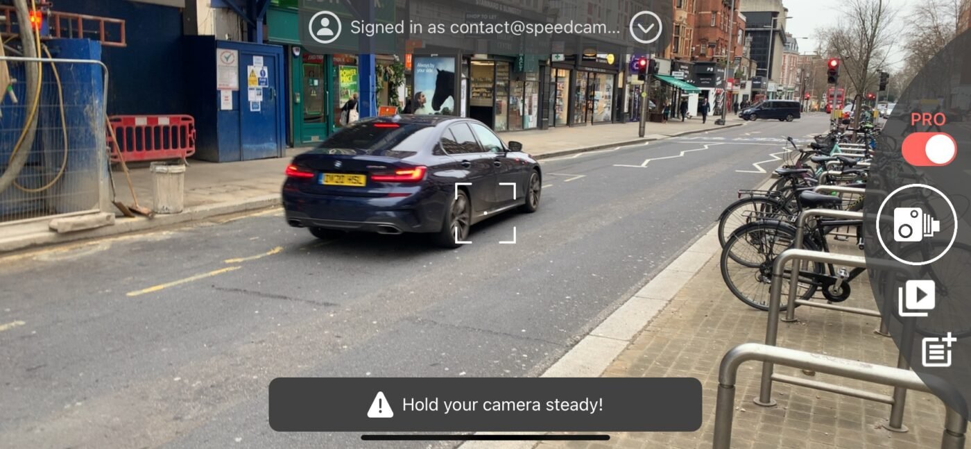 Speedcam Anywhere fotoradar w smartfonie