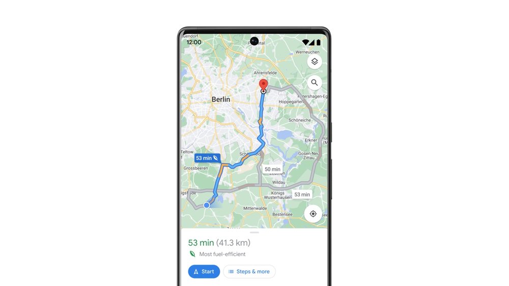 Mapy Google ekologiczna jazda eco-driving