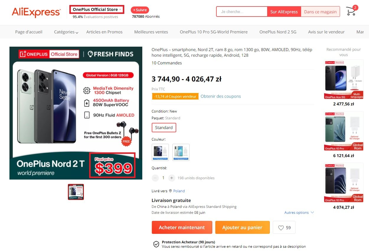 OnePlus Nord 2T przed premierą na AliExpress