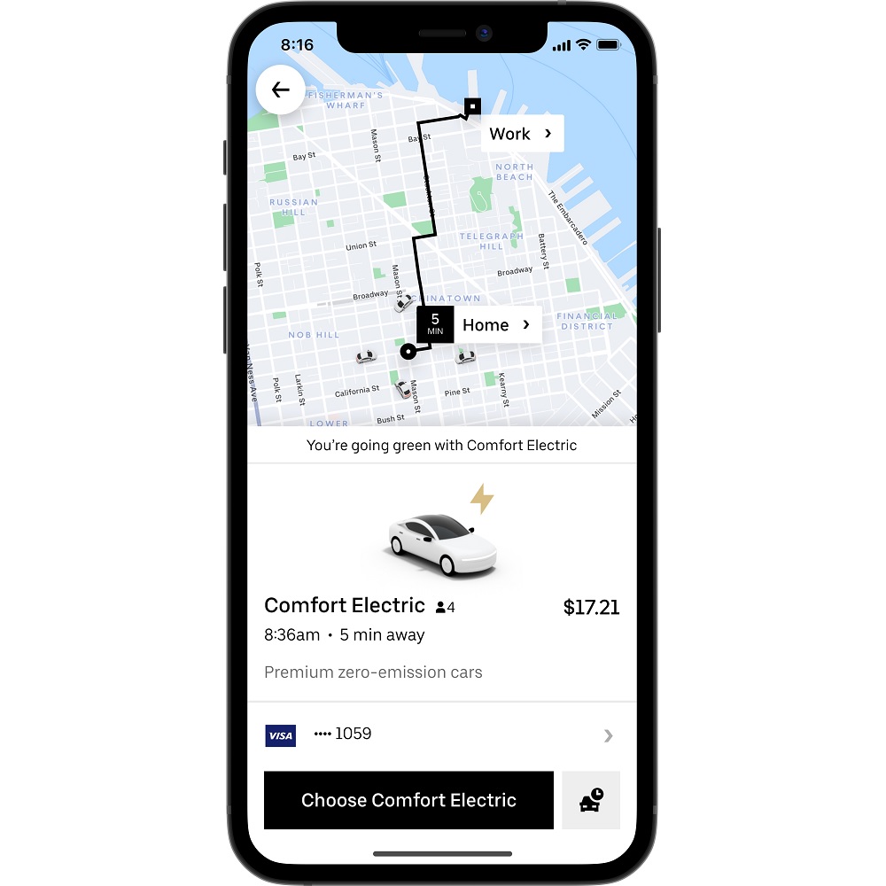 Uber Comfort Electric GO&GET 2022