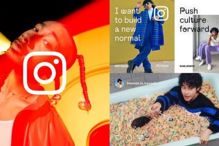 grafika ukazująca zmiany wizualne w Instagramie