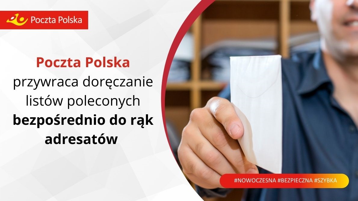 list polecony doręczenie przesyłka Poczta Polska