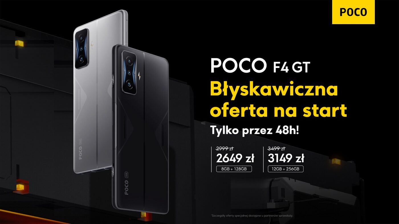 promocja smartfon POCO F4 GT flash sale