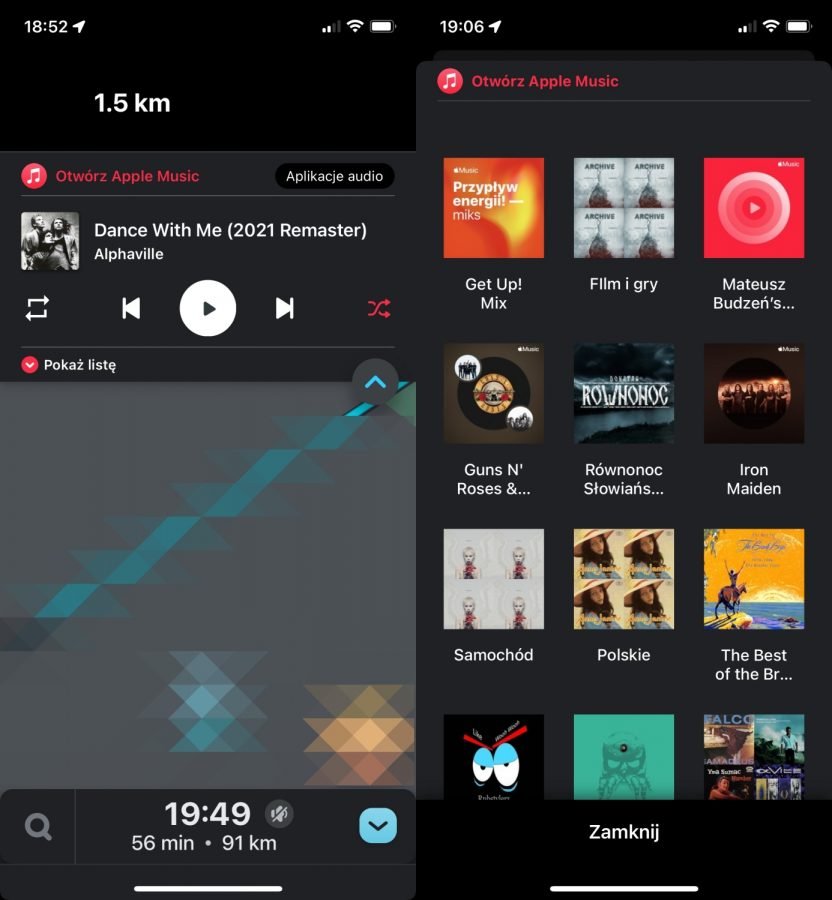 Apple Music w Wazę