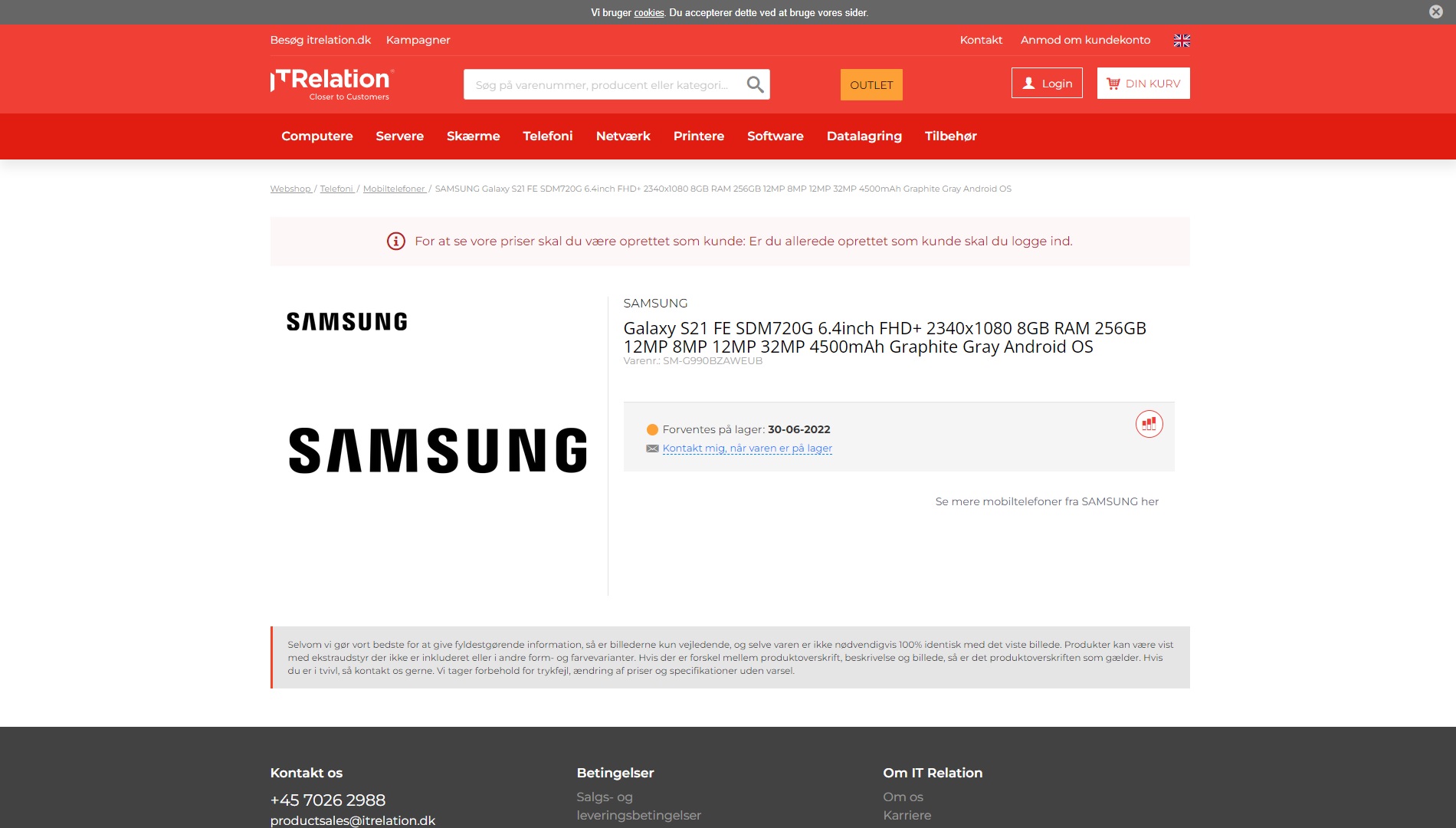 Samsung Galaxy S21 FE SM-G990BS Qualcomm Snapdragon 720G
