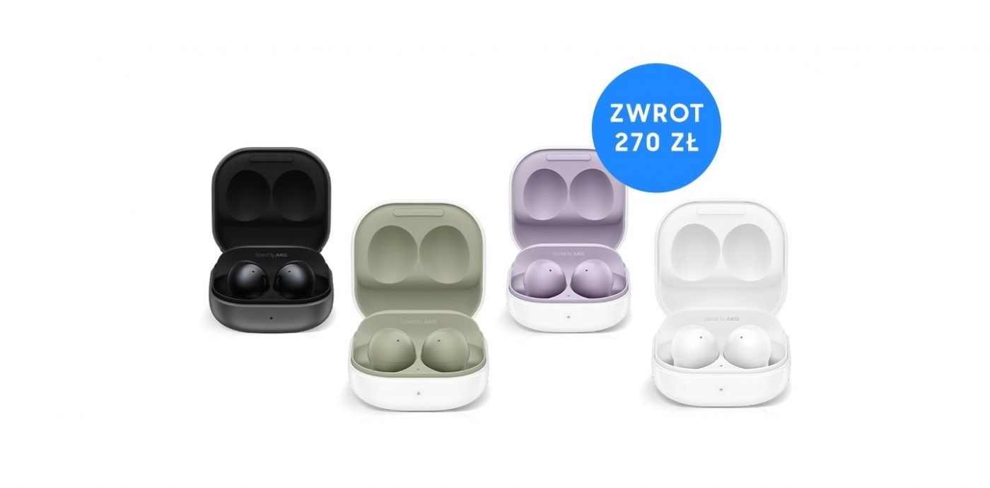 promocja na słuchawki Samsung Galaxy Buds 2 zwrot 270 złotych