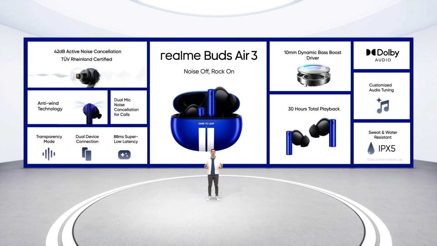 słuchawki bezprzewodowe realme Buds Air 3 TWS earphones