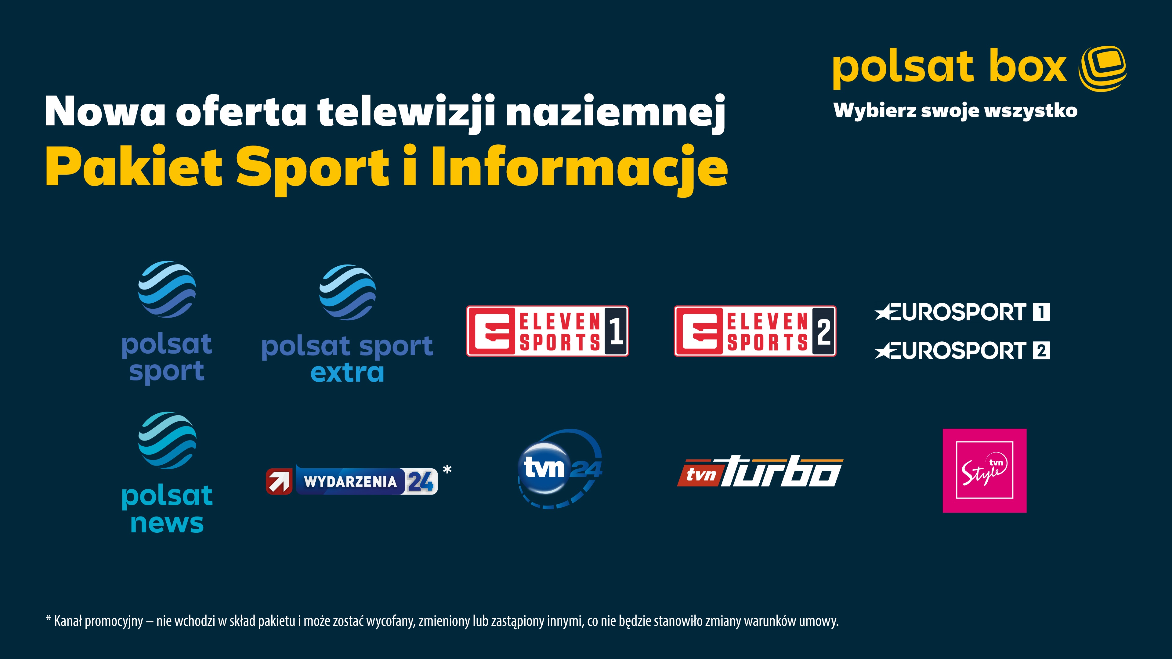 Nowa oferta telewizji naziemnej w Polsat Box Pakiet Sport i Informacje