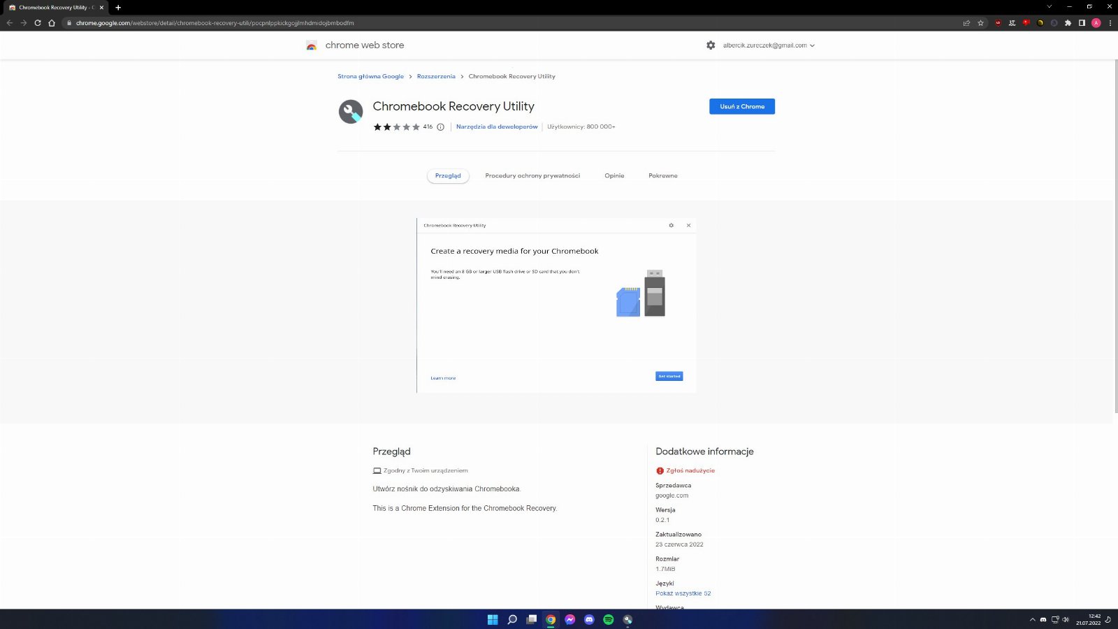 ChromeOS Flex wtyczka