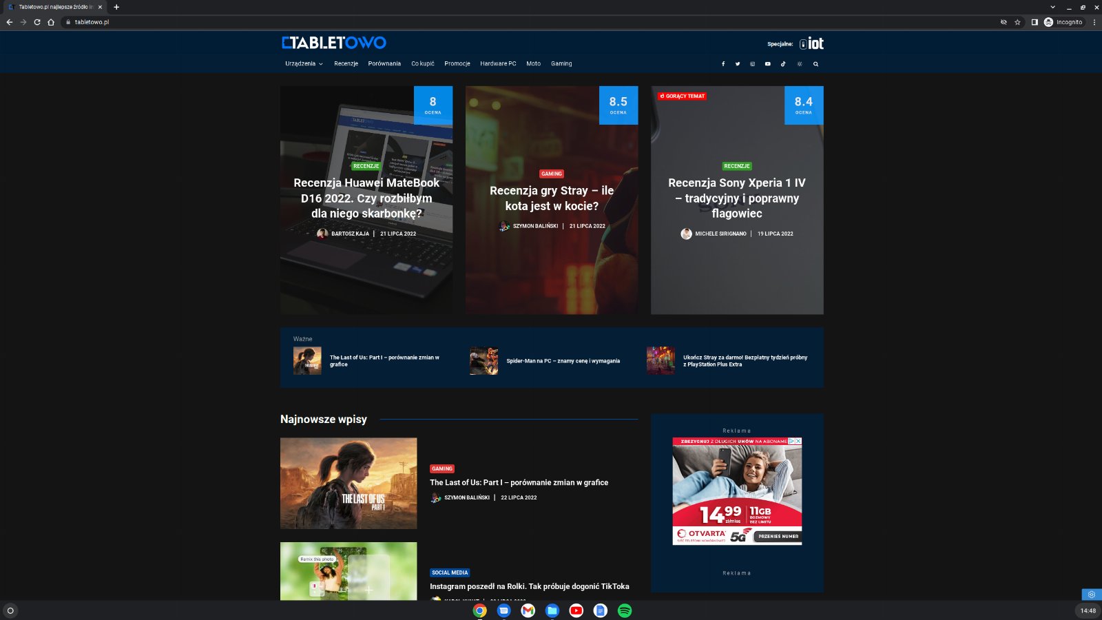 ChromeOS Flex Tabletowo
