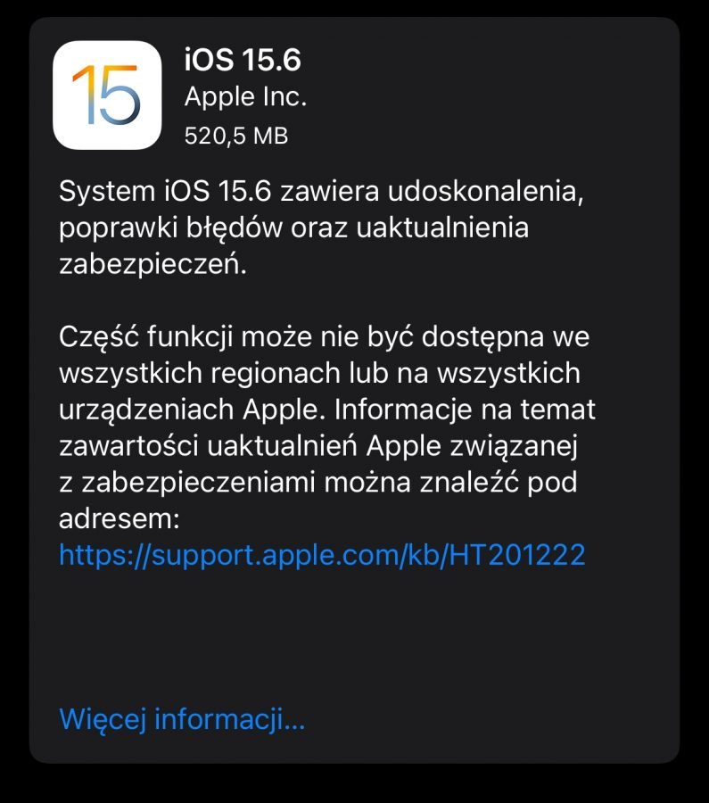 iOS 15.6