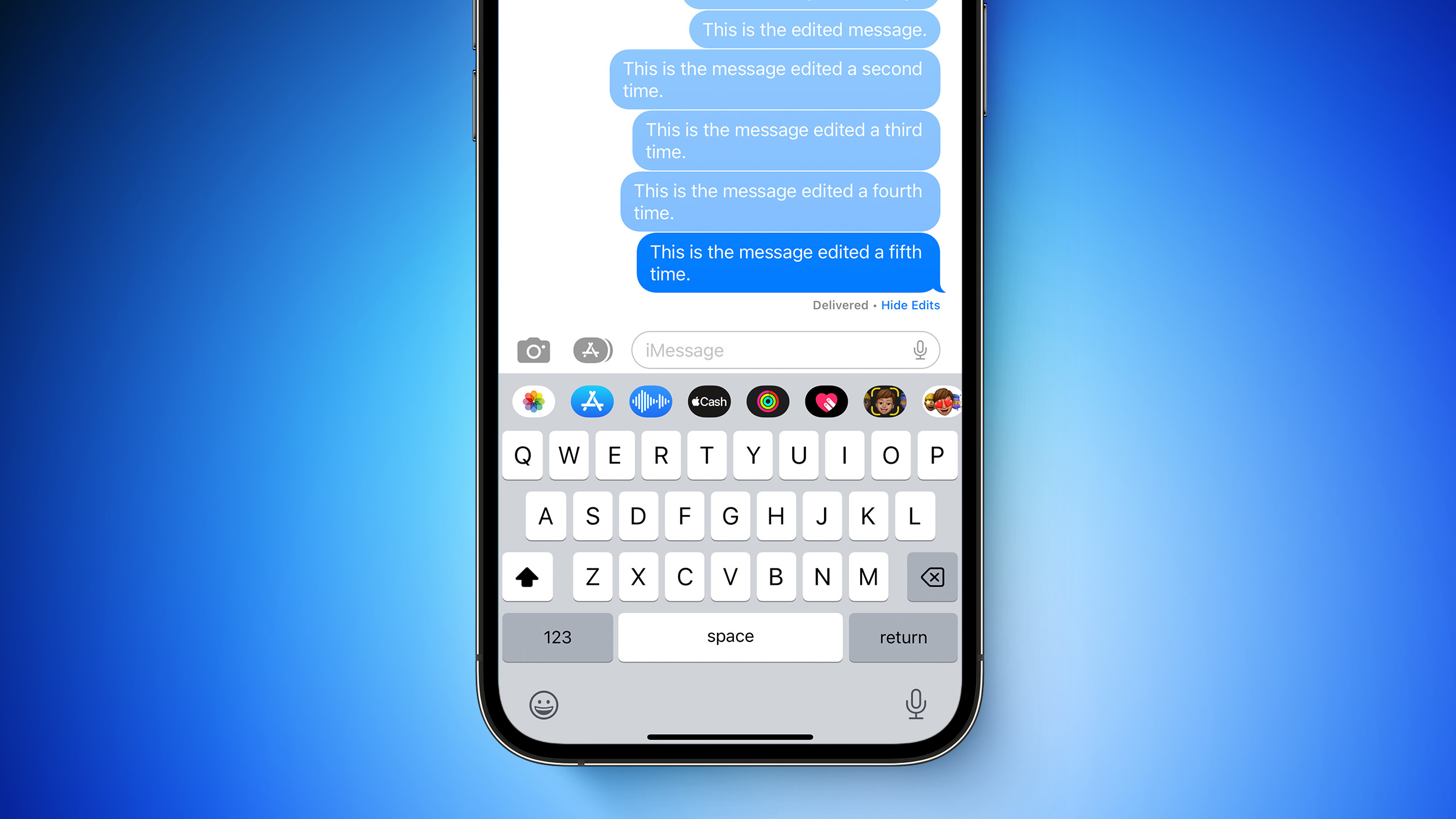 iOS 16 beta 4 historia edycji iMessage