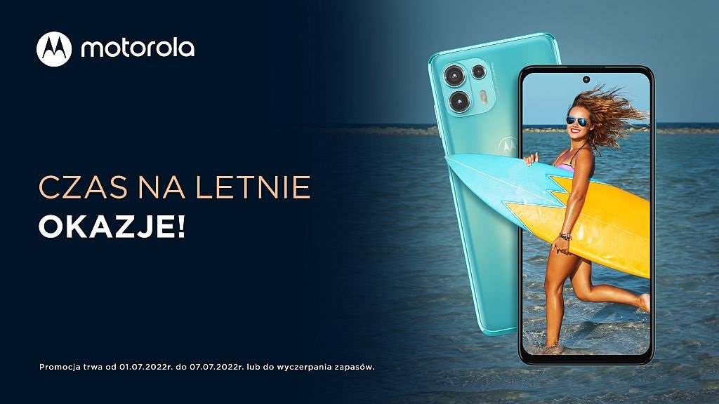letnia promocja na smartfony Motorola 2022