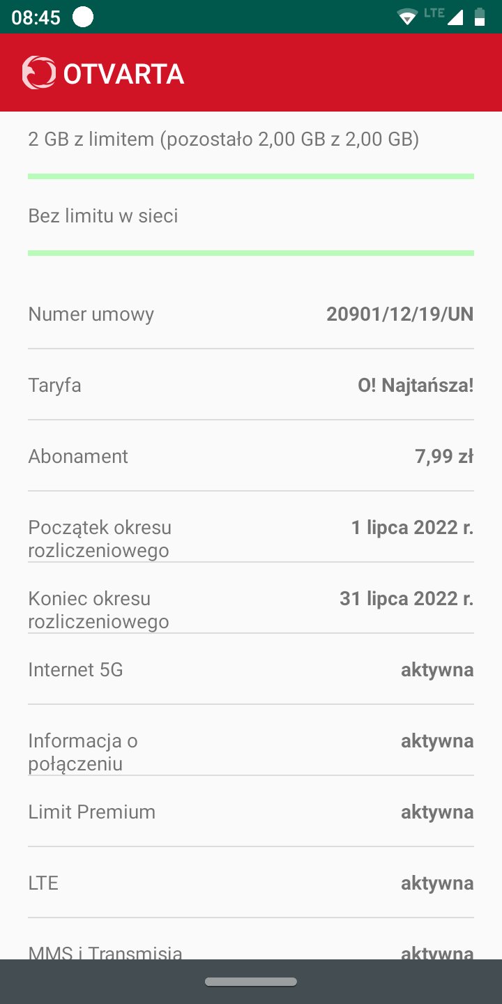 aplikacja mobilna OTVARTA