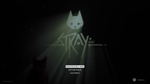 Stray - menu główne