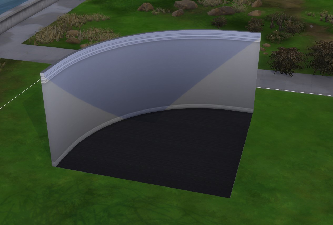 Zaokrąglona ściana w The Sims 4