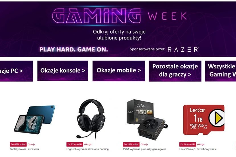 Gaming Week to tydzień wyprzedaży gier i akcesoriów (źródło: Amazon)