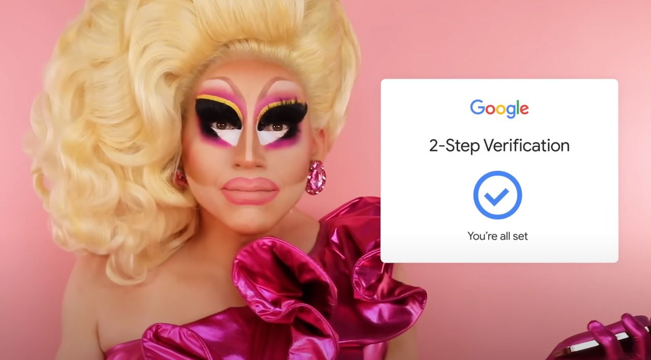 Trixie Mattel logowanie dwuetapowe na konto Google