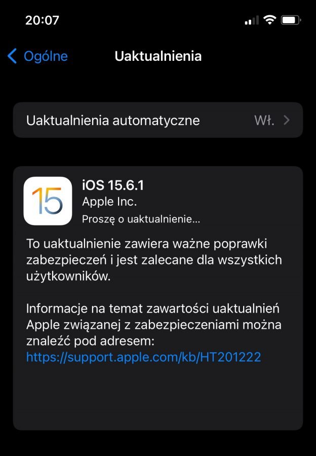 iOS 15.6.1